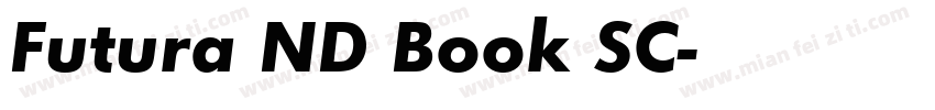Futura ND Book SC字体转换